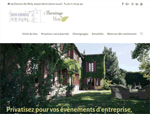 Tablet Screenshot of hermitagedemoly.fr
